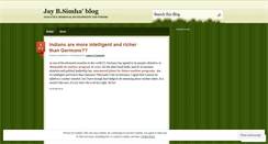 Desktop Screenshot of jbsimha.wordpress.com