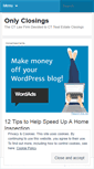 Mobile Screenshot of onlyclosings.wordpress.com