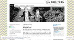 Desktop Screenshot of ourlittlepickle.wordpress.com
