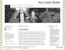 Tablet Screenshot of ourlittlepickle.wordpress.com