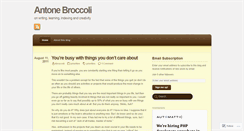 Desktop Screenshot of antonebroccolidotcom.wordpress.com