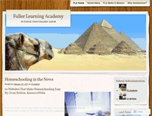 Tablet Screenshot of fullerlearning.wordpress.com