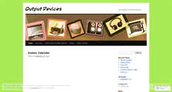 Desktop Screenshot of outputdevices.wordpress.com