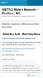 Mobile Screenshot of metroriders.wordpress.com