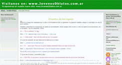 Desktop Screenshot of jovenesoblatos.wordpress.com