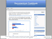 Tablet Screenshot of documentumcookbook.wordpress.com