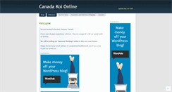 Desktop Screenshot of canadakoionline.wordpress.com