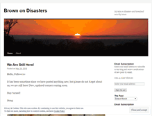 Tablet Screenshot of brownondisasters.wordpress.com