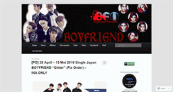 Desktop Screenshot of boyfriendindonesia.wordpress.com