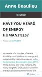 Mobile Screenshot of annebeaulieu.wordpress.com