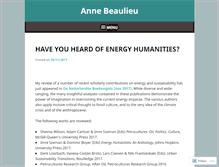 Tablet Screenshot of annebeaulieu.wordpress.com