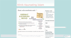 Desktop Screenshot of klinikkaunselingislam.wordpress.com