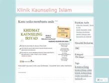 Tablet Screenshot of klinikkaunselingislam.wordpress.com