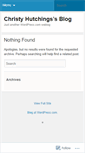 Mobile Screenshot of christyhutchings.wordpress.com