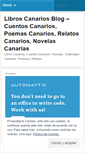 Mobile Screenshot of libroscanarios.wordpress.com