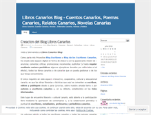 Tablet Screenshot of libroscanarios.wordpress.com