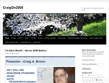 Tablet Screenshot of craigon2008.wordpress.com