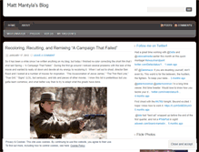 Tablet Screenshot of mattmantyla.wordpress.com