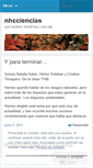 Mobile Screenshot of nhcciencias.wordpress.com