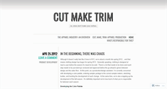 Desktop Screenshot of cutmaketrim.wordpress.com