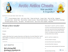 Tablet Screenshot of anticscheats.wordpress.com