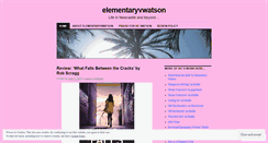 Desktop Screenshot of elementaryvwatson.wordpress.com