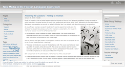 Desktop Screenshot of newmediaclassroom.wordpress.com