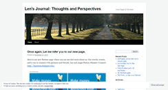 Desktop Screenshot of lensthoughts.wordpress.com