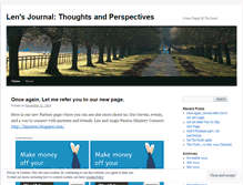 Tablet Screenshot of lensthoughts.wordpress.com
