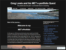 Tablet Screenshot of lewseportfolio.wordpress.com