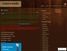 Tablet Screenshot of bratariimpletite.wordpress.com