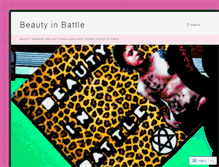 Tablet Screenshot of beautyinbattle.wordpress.com