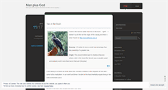 Desktop Screenshot of manplusgod.wordpress.com