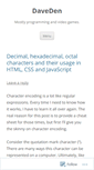 Mobile Screenshot of daveden.wordpress.com