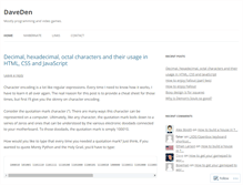Tablet Screenshot of daveden.wordpress.com