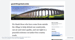 Desktop Screenshot of gasdrillinginbalcombe.wordpress.com