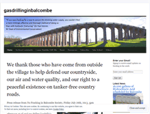 Tablet Screenshot of gasdrillinginbalcombe.wordpress.com