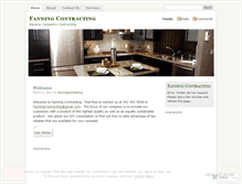 Tablet Screenshot of fanningcontracting.wordpress.com