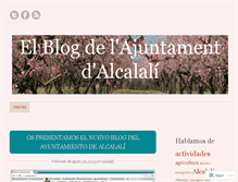 Tablet Screenshot of alcalali.wordpress.com