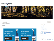 Tablet Screenshot of celebrityhaha.wordpress.com