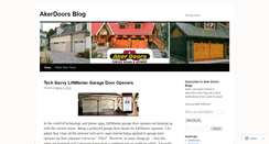 Desktop Screenshot of akerdoors.wordpress.com