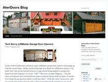 Tablet Screenshot of akerdoors.wordpress.com