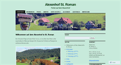 Desktop Screenshot of alexenhof.wordpress.com