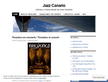 Tablet Screenshot of jazzcanario.wordpress.com