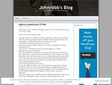 Tablet Screenshot of johnrobb77.wordpress.com