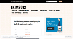 Desktop Screenshot of ekim2012.wordpress.com