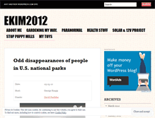 Tablet Screenshot of ekim2012.wordpress.com