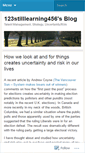 Mobile Screenshot of 123stilllearning456.wordpress.com