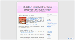 Desktop Screenshot of christianscrapbooking.wordpress.com