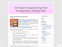 Tablet Screenshot of christianscrapbooking.wordpress.com